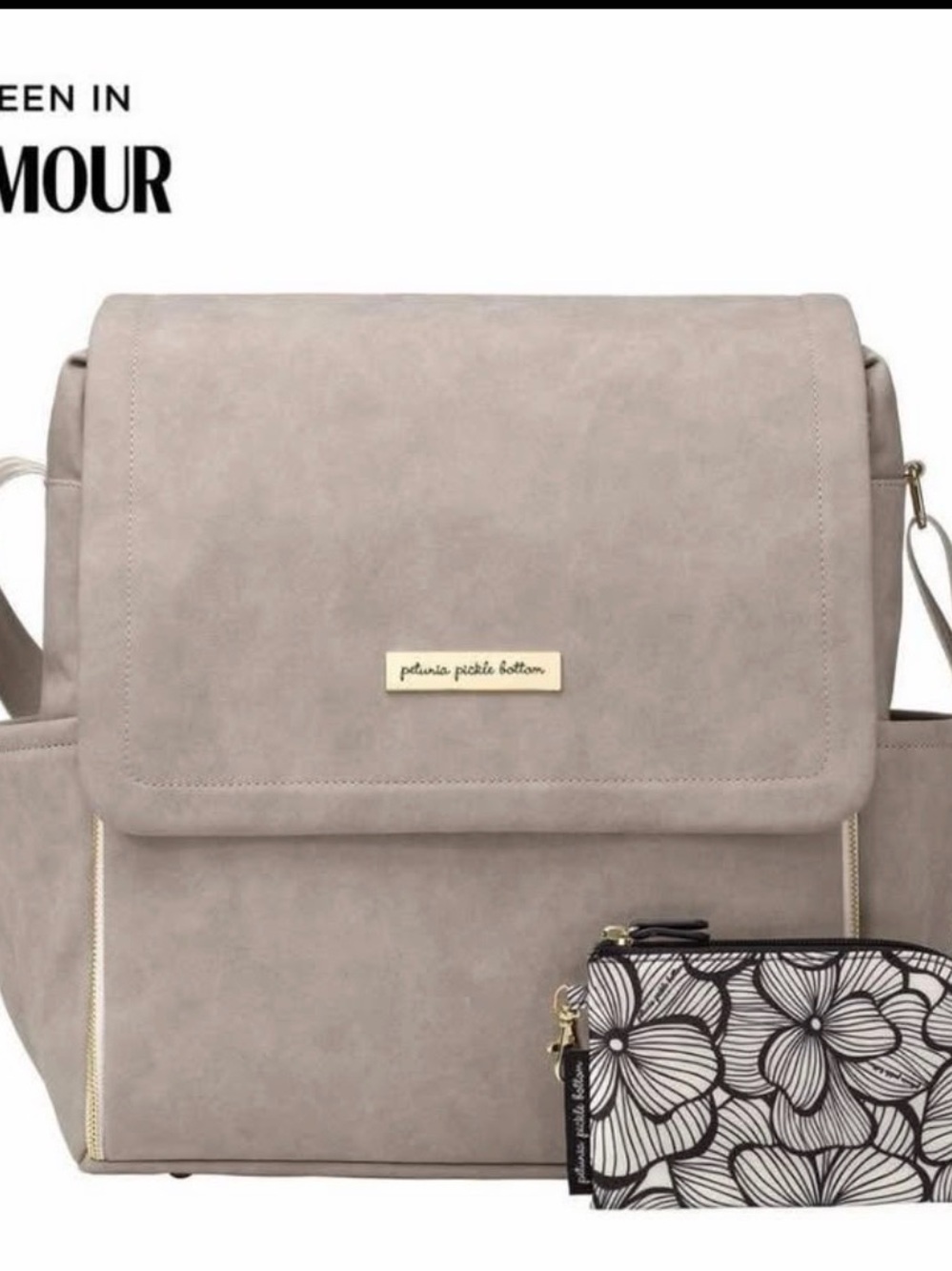 Petunia Pickle Bottom Boxy Grey Women's Backpack diaper bag
